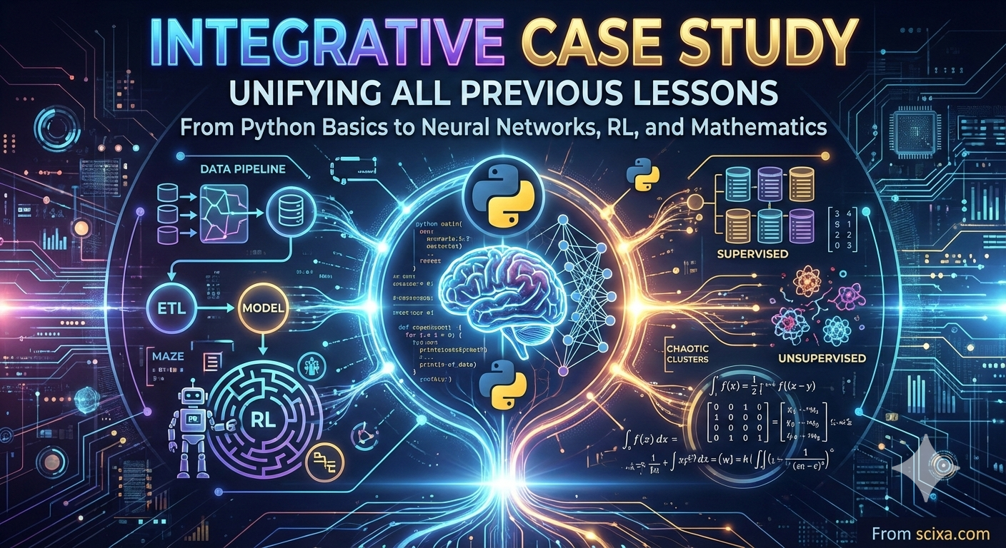 Integrative Case Study: Unifying All Previous Lessons From Python Basics to Neural Networks, RL, and Mathematics